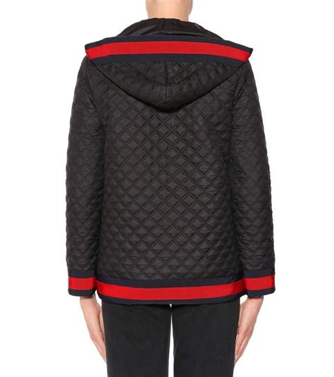 gucci cape coat cheap|gucci black diamond quilted coat.